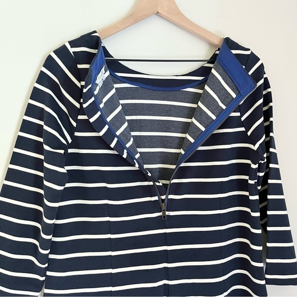 Boden Women’s Striped 3/4 Sleeve Midi Dress Blue White Size‎ 10 - Picture 6 of 9
